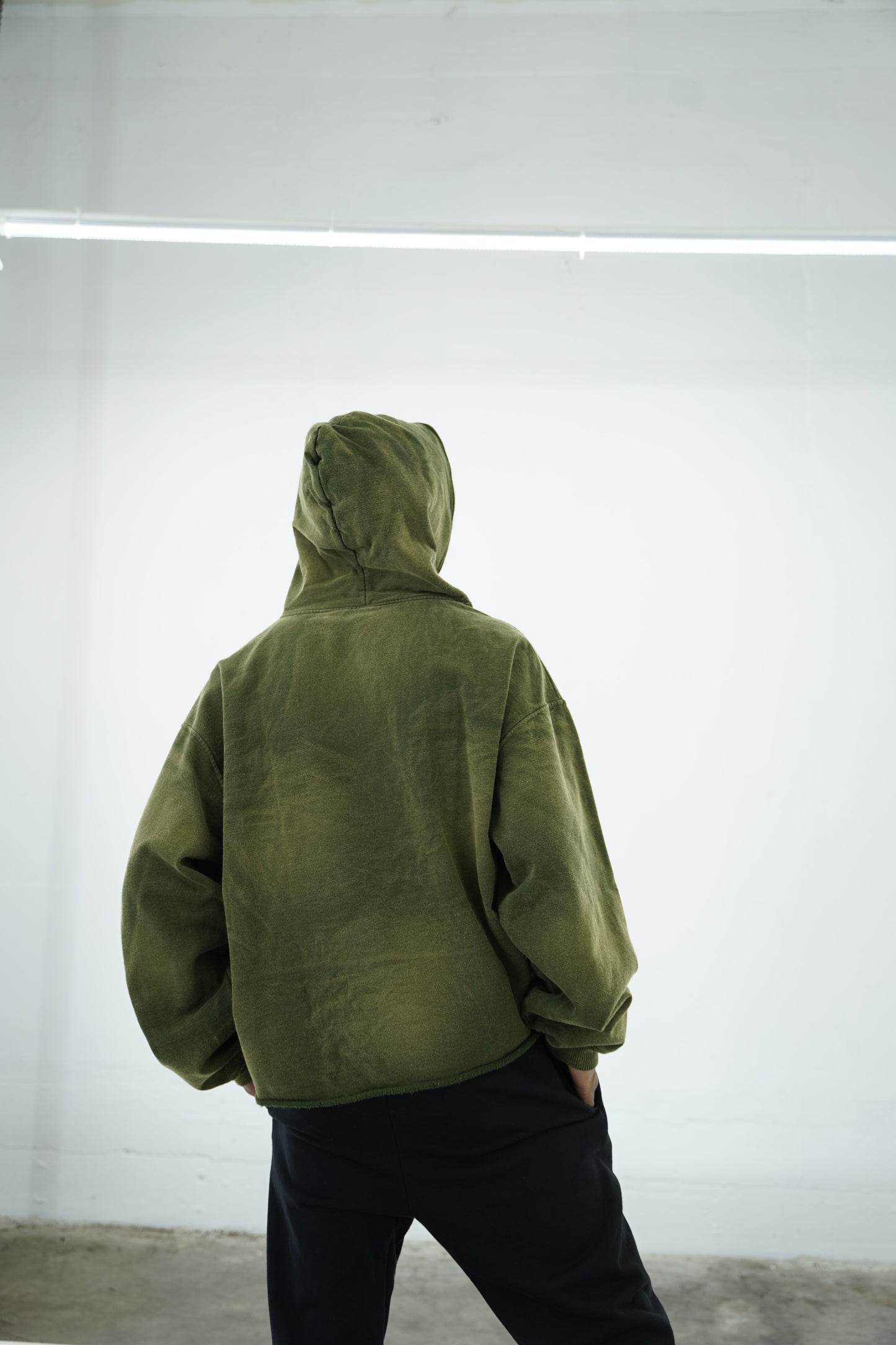 Sun Dye Hoodie - Olive / Green