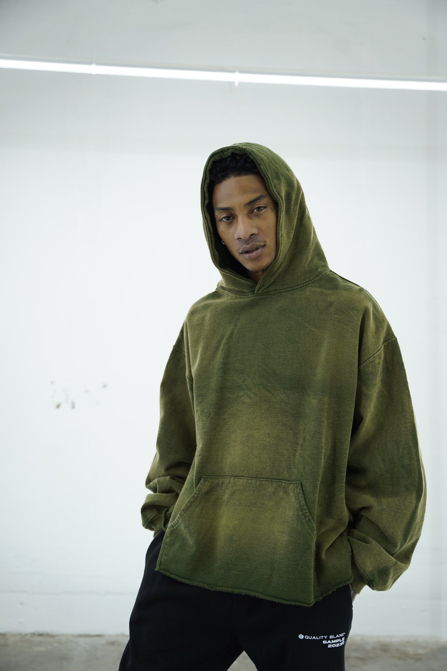 Sun Dye Hoodie - Olive / Green