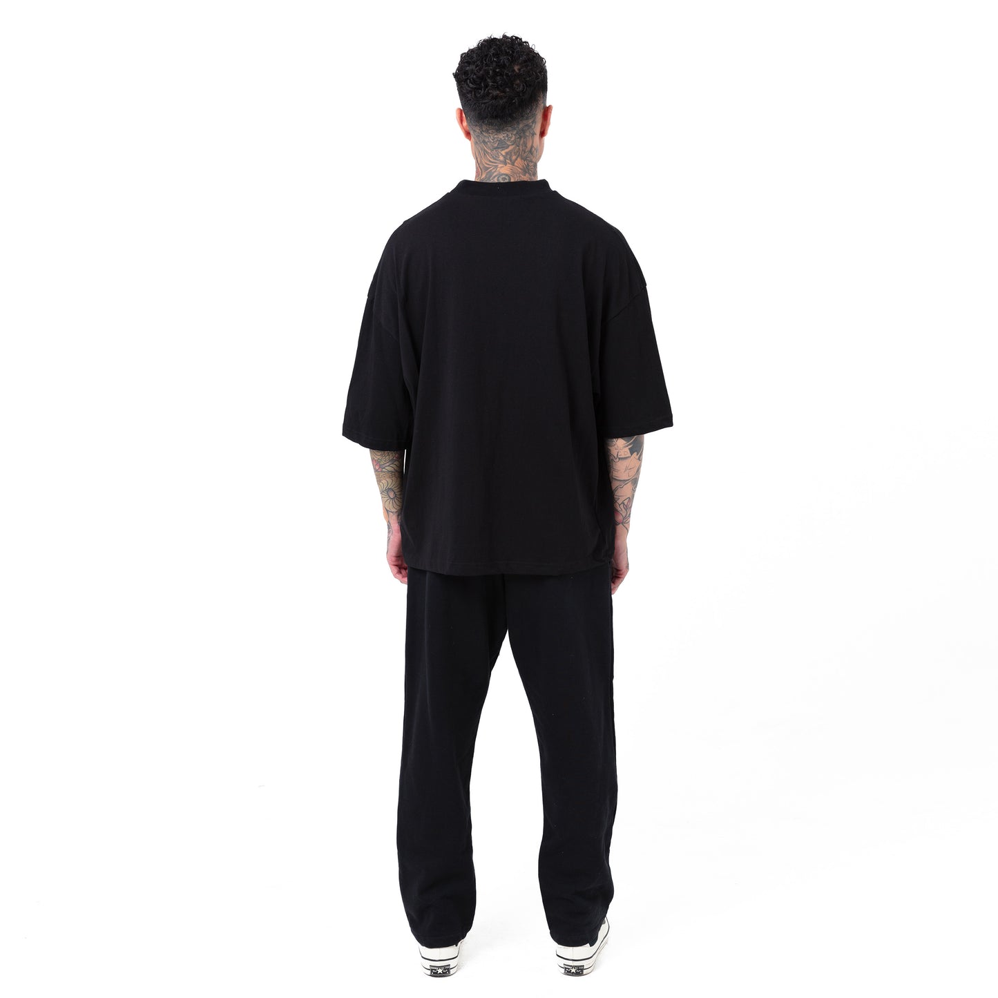 Oversized Box T Shirt - BLACK